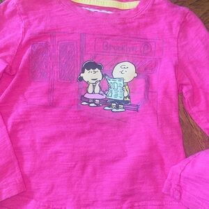 Charlie Brown Pink longsleeve shirt